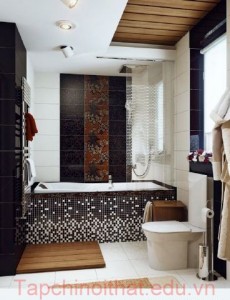 Gạch Mosaic cho phòng tắm lấp lánh