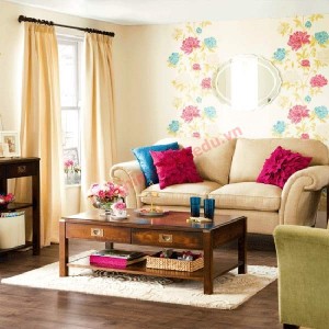 Chọn màu sơn tường và màu nội thất giống nhau cũng là một cách để bạn "mở rộng" không gian nhỏ hẹp của căn phòng.