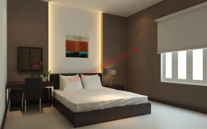 Thiết kế phòng ngủ người già phải xem màu phong thủy, nên chọn những màu sẫm, ấm áp, nhẹ nhàng.