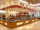 Nhà hàng buffet với nội thất đẹp